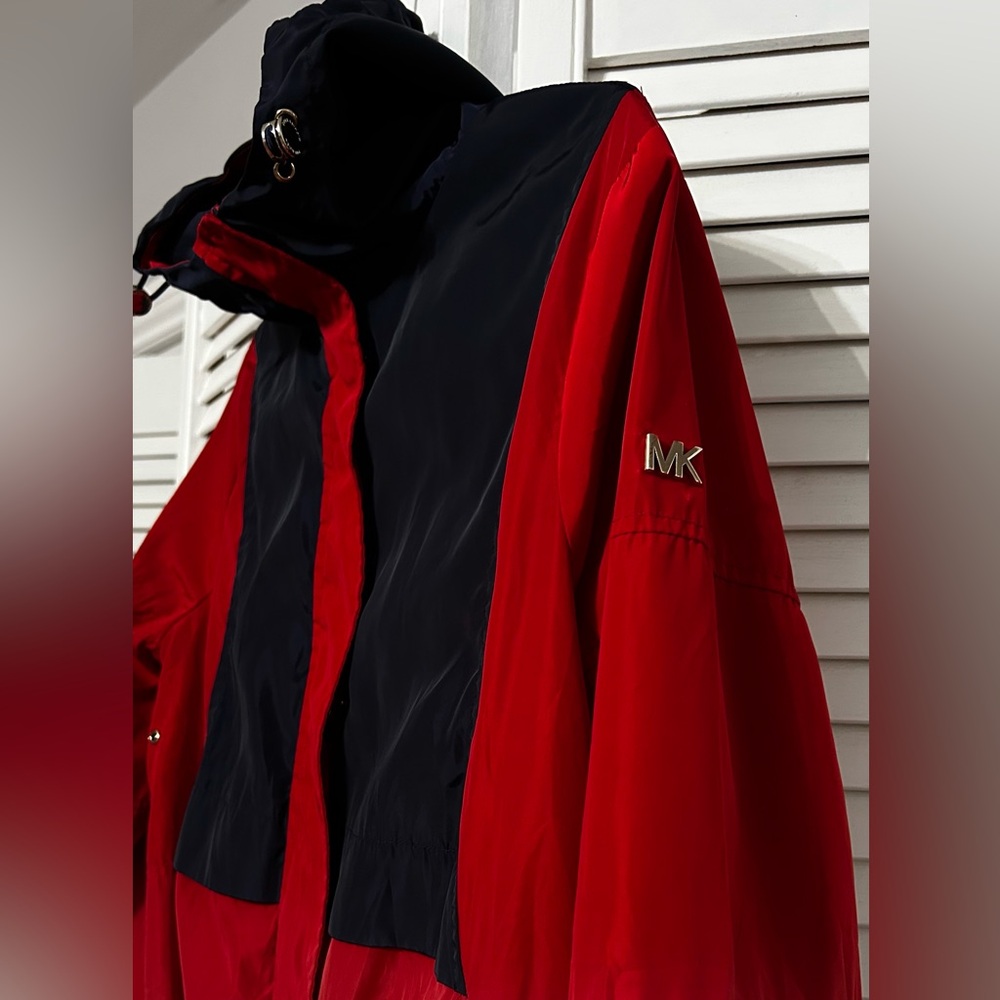 Michael Kors Women’s Red and Navy Windbreaker